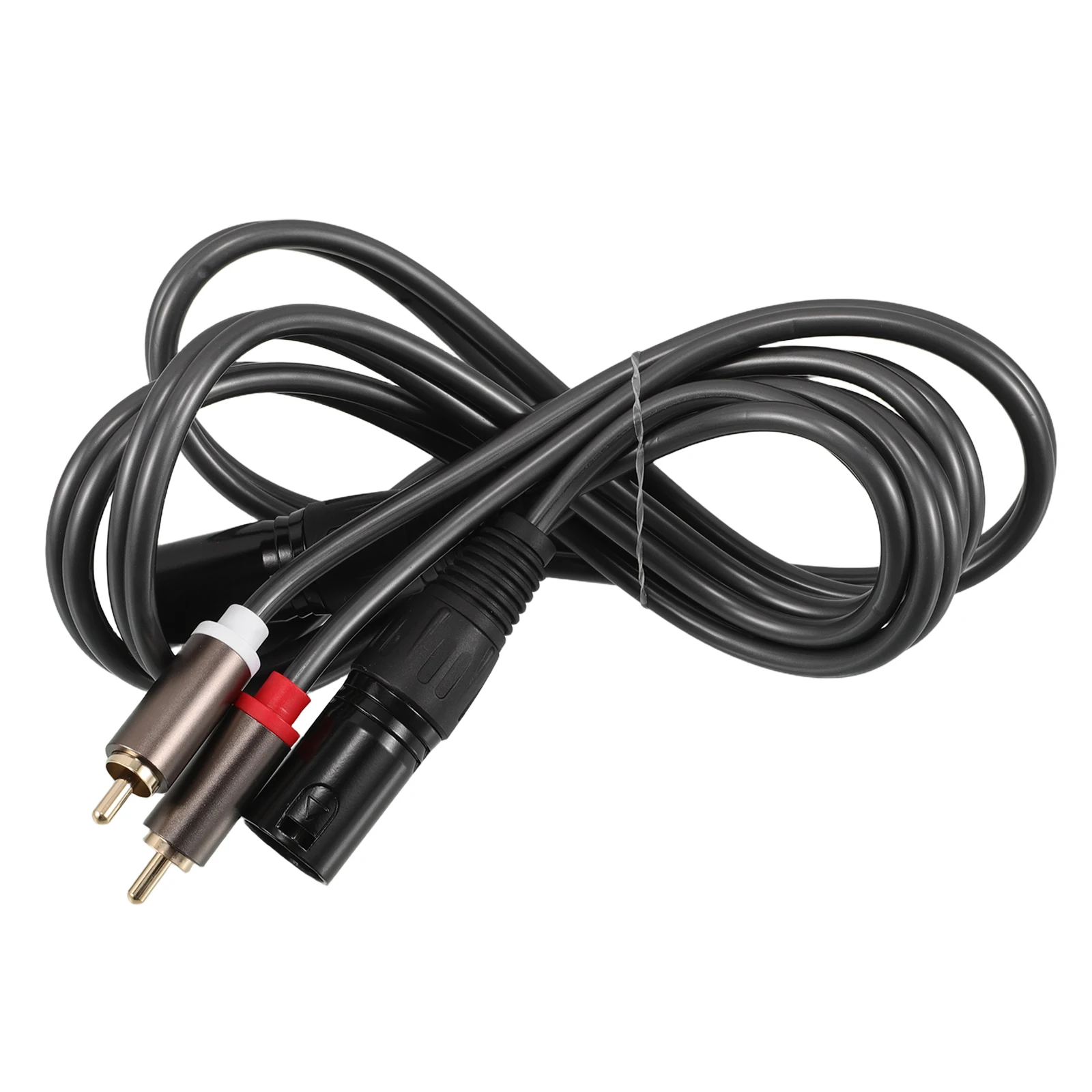 

2 Rca Audio Cable Equipment Male to Mixer Auxiliary Mic Cord Plastic Transferring Microphone Conversion
