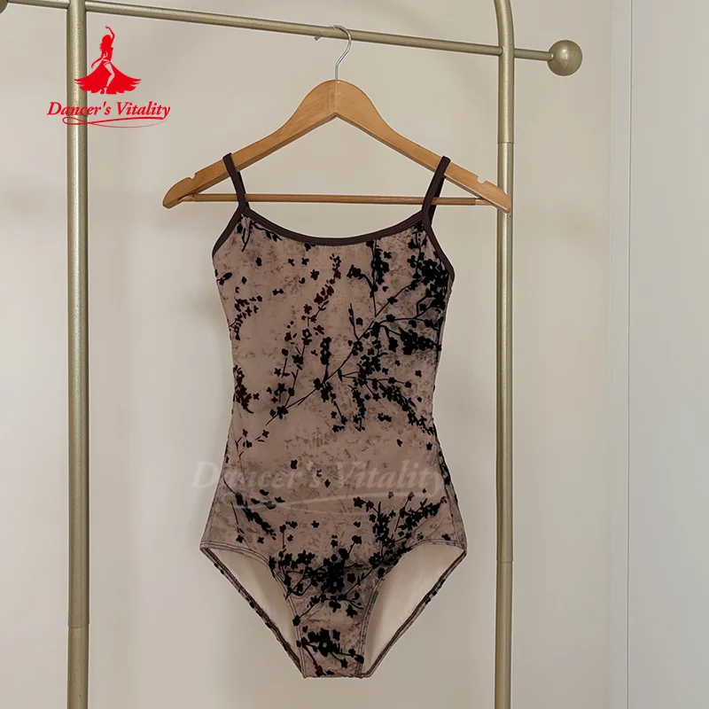 Ballet Dance Leotard for Women Advanced Elegance Slimming Gymnastics Clothing Girls' Bodysuit Yoga Clothes Adult Dancing Tops
