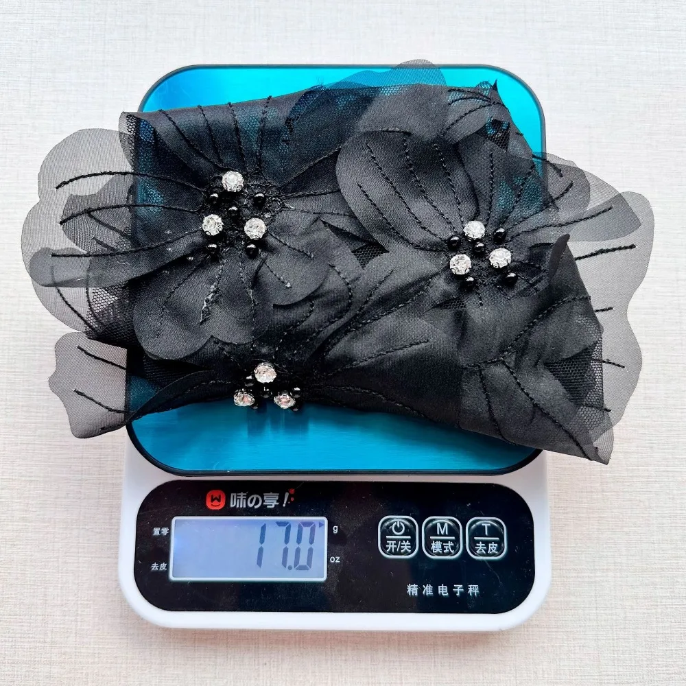 

Mesh Flowers Cloth Patch Hand-embroidered Clothing Accessories Cloth Decoration Patch DIY Lace Flowers Lace Embroidered Patch
