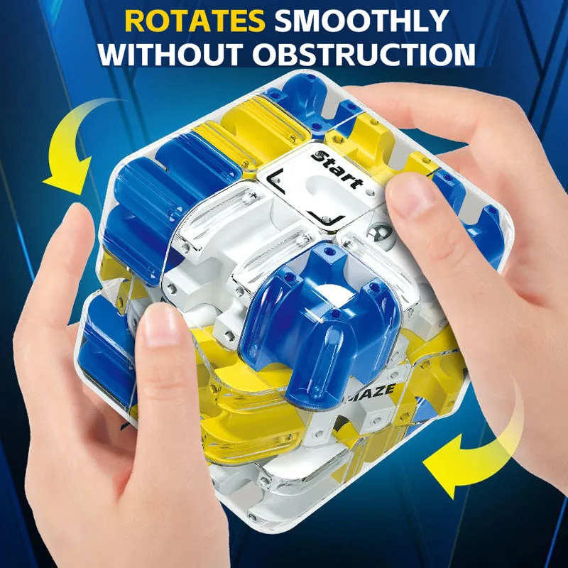 Hot 3D Maze Magic Cube Fidgeting Toys Kids Labyrinth Creative Puzzle Intelligence Cube Logical Thinking Educational Toys