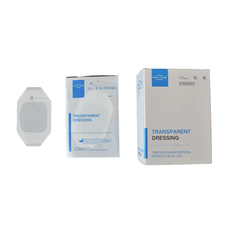 Disposable Medical Transparent Waterproof Sterile IV Cannula  Indwelling Patch Wound Dressing Sticker for Wound Care