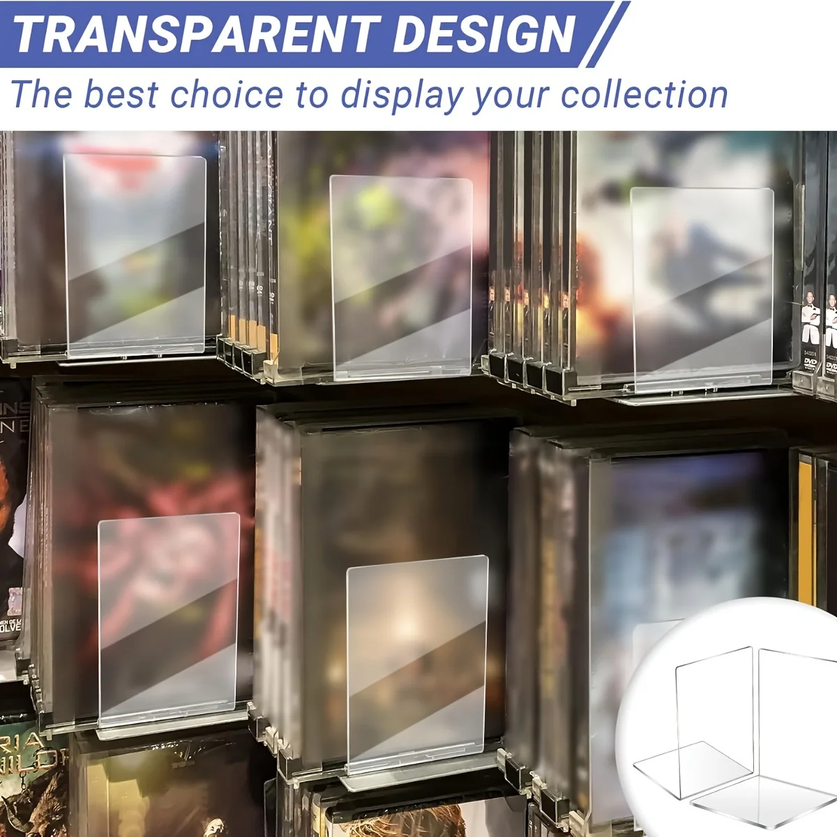 4/6pcs Transparent Acrylic Bookends Stand Bookshelf Desktop Decorative Storage Rack Bookend Book Holder School Stationery