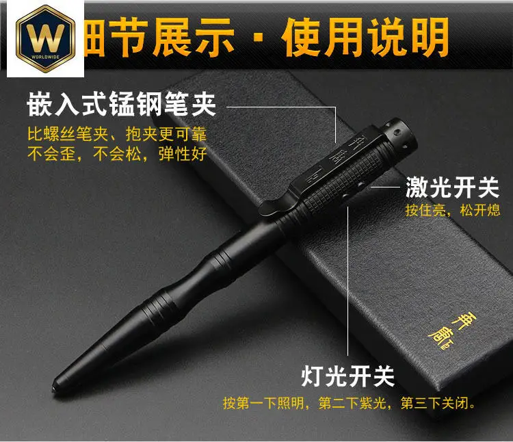 Zaitang T2 Multi-Function Oil Pen Ballpoint Pen,High-Grade Metal Stylish Rollerball Pen  Students Knife Tool, Multi-Purpose Pen