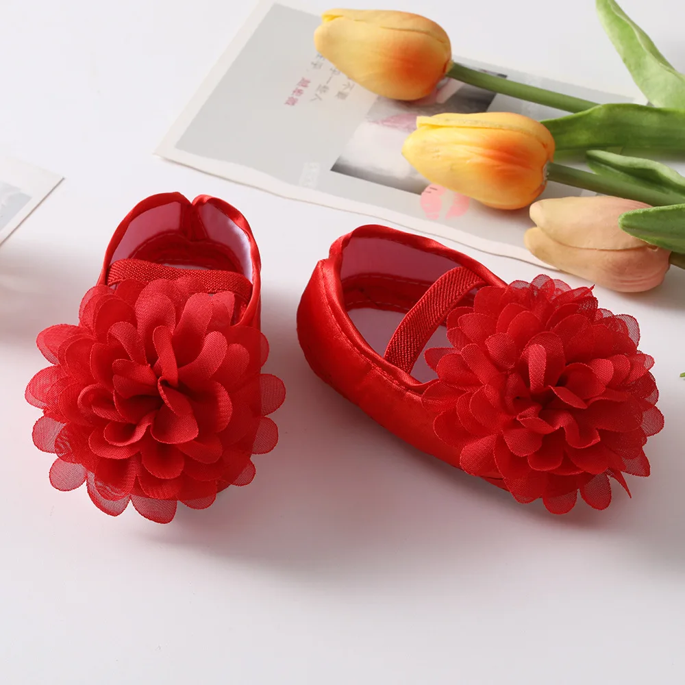 Baby shoes Headband set Flower cute Princess shoes Baby walking shoes