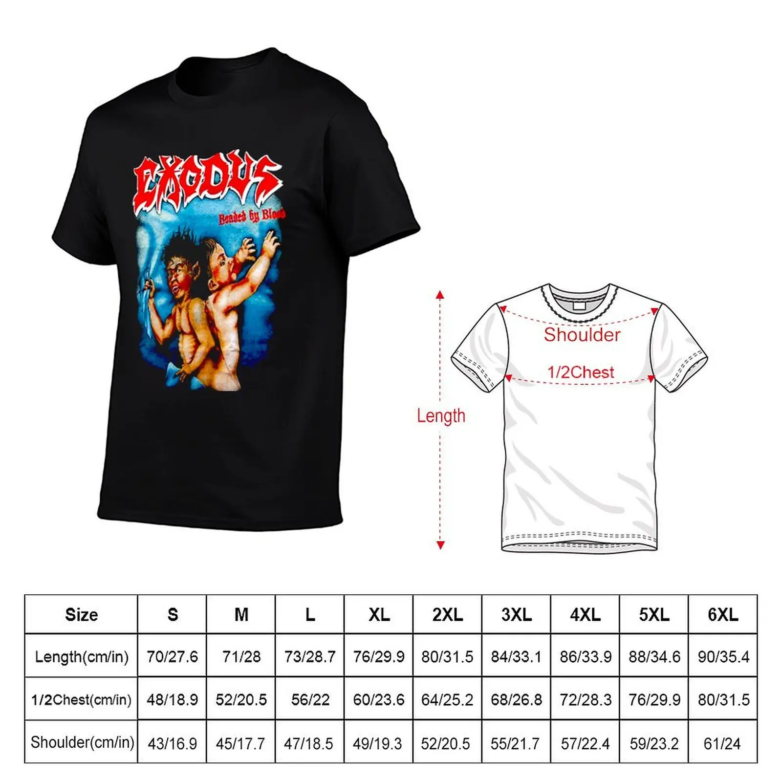 Exodus Band Best New T-Shirt anime t shirts oversize man t shirt heavy cotton T-Shirt