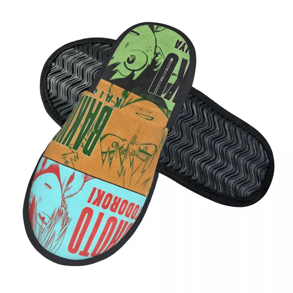 Winter Furry Cotton Slippers My Hero Academias Accessories Household Fur Slippers Slides Indoor Soft Anti Slip Slides