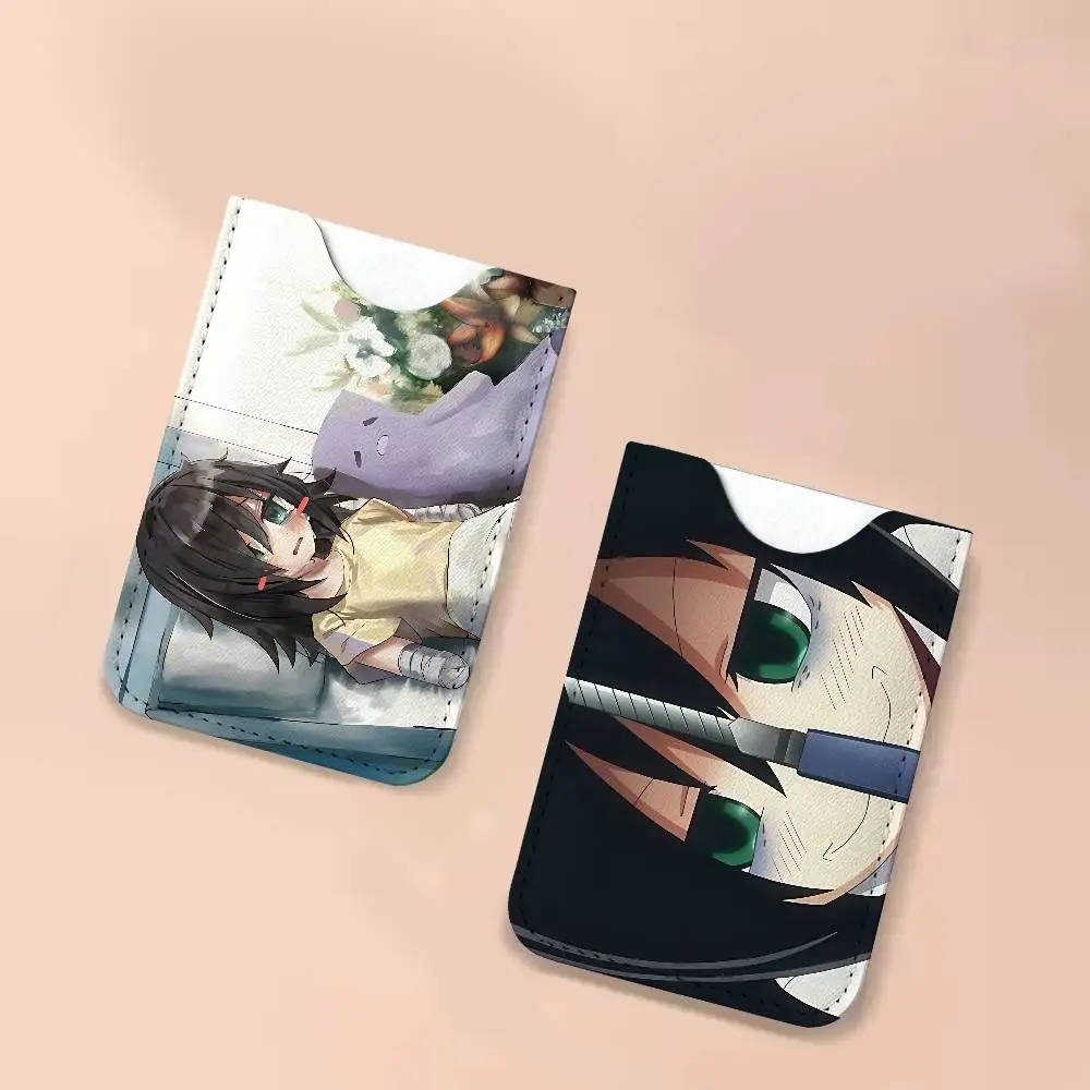 Watamote K-Kuroki T-Tomoko Leather Card Wallet Soft Lightweight Portable Credit ID Card Holder Daily Commute Card Case