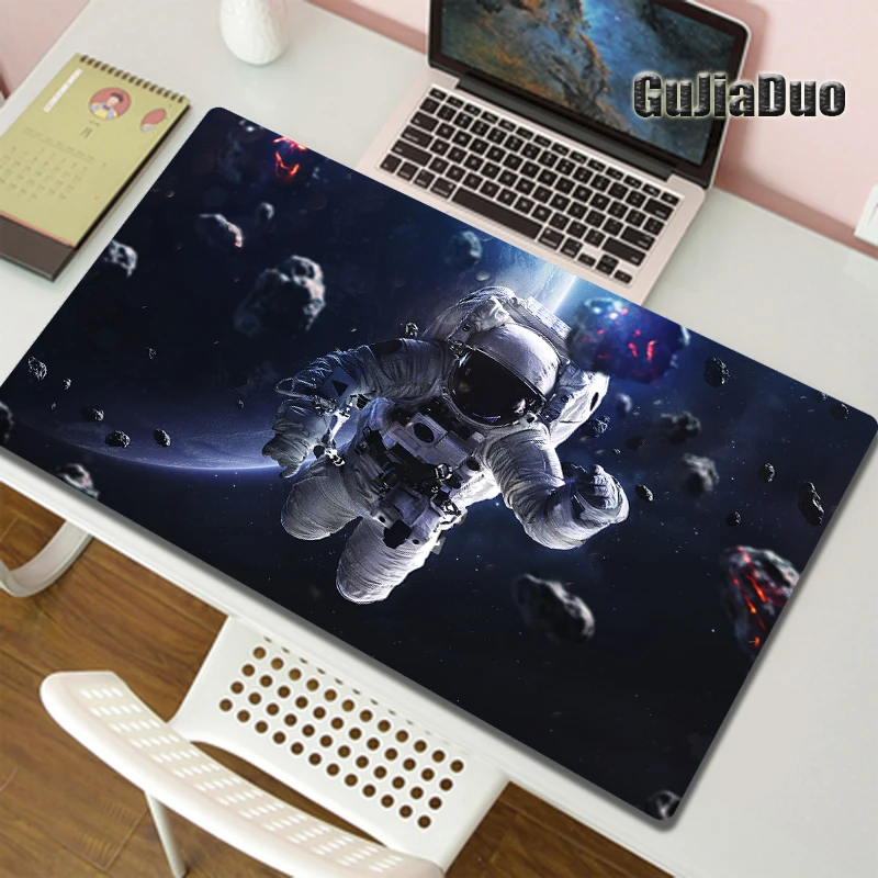 

Space 80x40 Large Size Mouse Pad Gamer XL Laptop Keyboard Table Desk Mat Gaming Room Accessories Astronaut Universe Art Mousepad