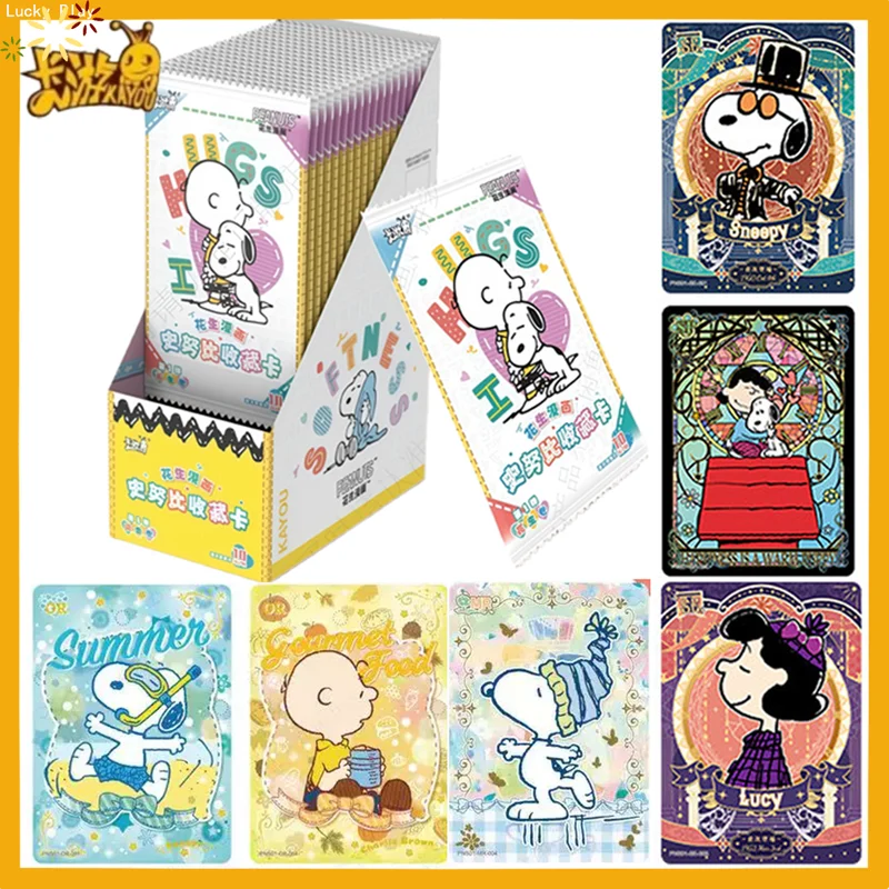 Kayou Genuine Snoopy Card Peanuts Comic Peanut Pack Issue 1 Cartoon Collection Card Animation Peripheral Toy Holiday Gift