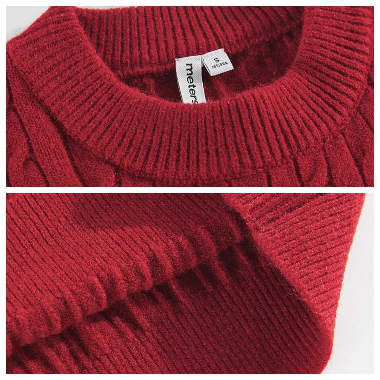 سترة طويلة الأكمام للرجال والنساء ، سترة دافئة مع ياقة مستديرة ، بلون واحد ، للزوجين ، عيد الميلاد ، الخريف