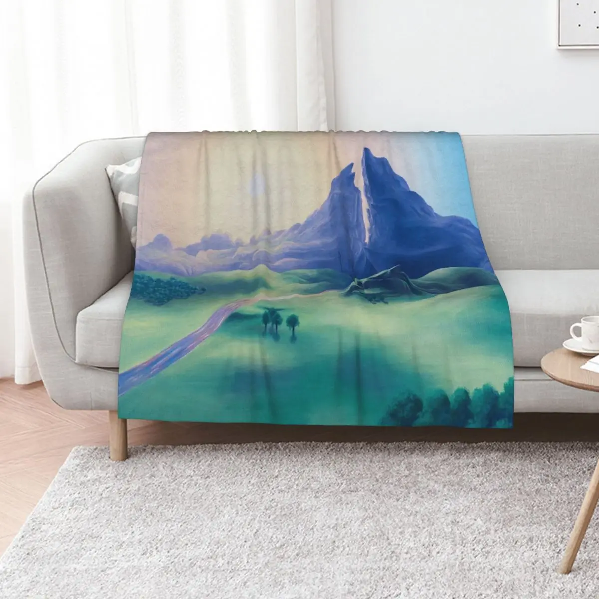

Dueling Peaks Throw Blanket Decorative Sofa cosplay anime Travel Bed Blankets