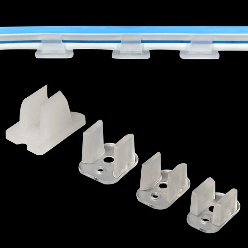 COB LED Strip Led Connector Fasteners Fix Clips Holder Accessories For Fixing RGB Neon Light Flexible Plastic Buckle 6mm 8mm
