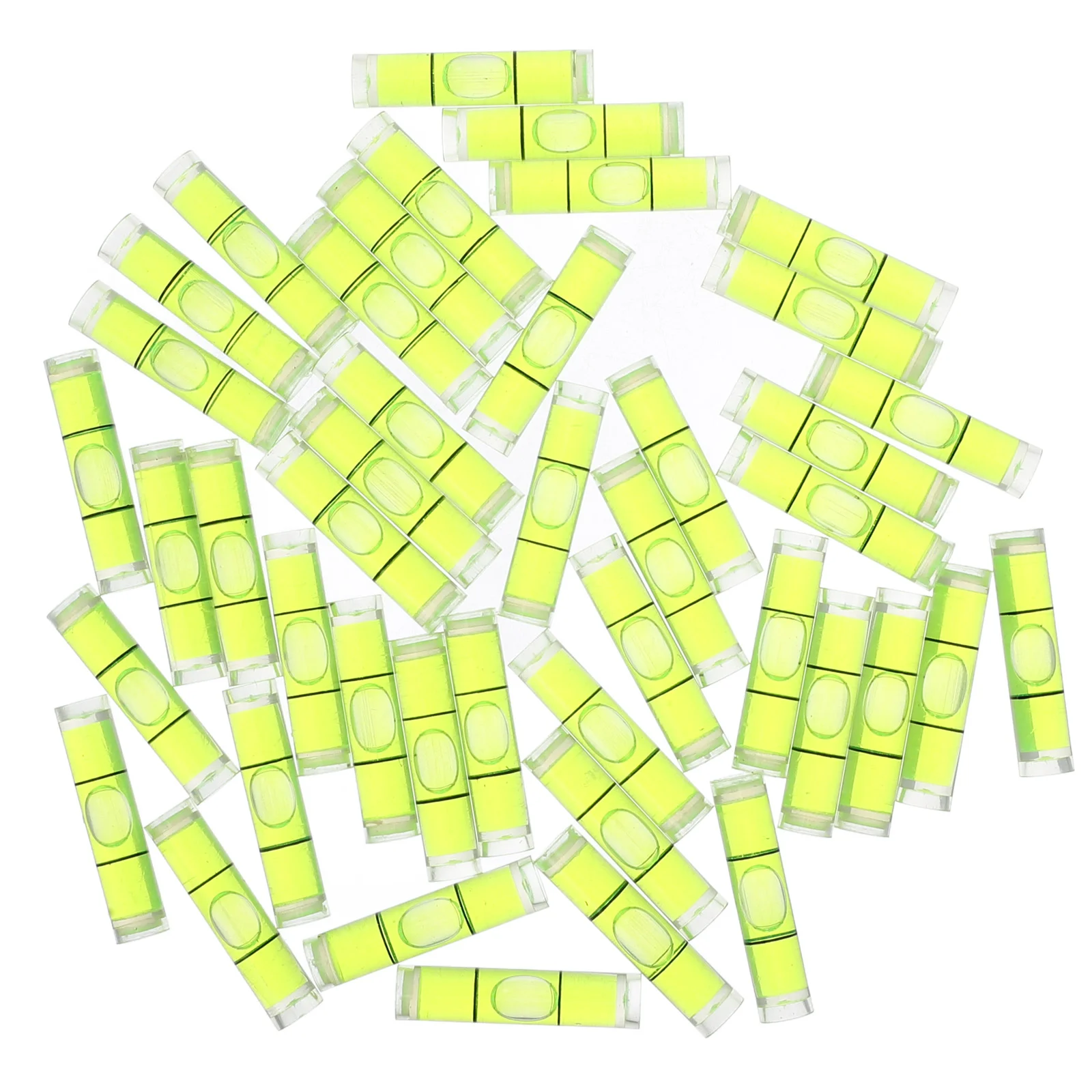 

50 Pcs Mini Level Picture Frame Horizontal Bubble Ruler Tool Round Small Rulers Fluorescence