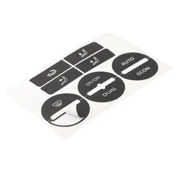 適用於高爾夫 Mk5 2004-2008 和帕薩特 2005-2010 的空調/暖風控制按鈕磨損脫落修復貼紙 PVC 8 最佳銷售 mk5 高爾夫內飾 - №6