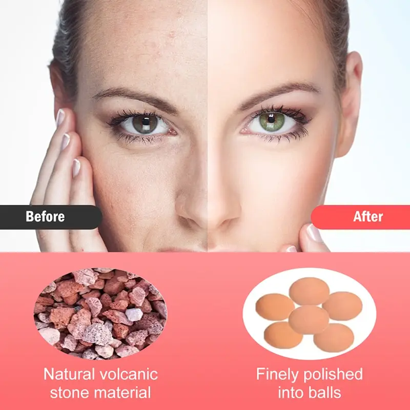 ボルケーノストーンオイル吸収ボールポータブルフェイシャルオイル除去毛穴洗浄非メイク除去フェイシャルオイル吸収ボール
