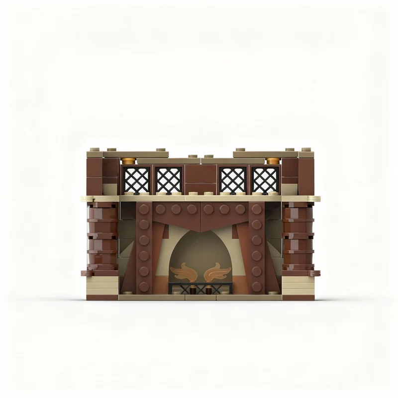 301 Pezzi MOC Harry Potter Sala Comune Modificata, Blocchi da Costruzione, Giocattoli Educativi Fai-da-Te, Regali di Natale