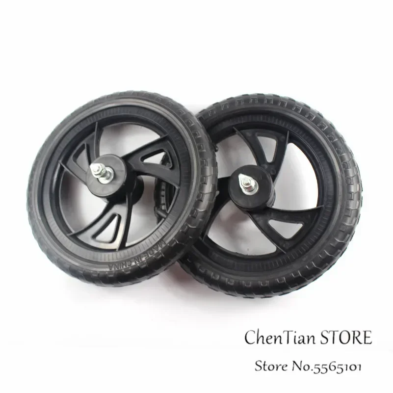 2PCS 12 Inch Solid Wheel for Children's Balance Car Slide No Inflation Front and Rear s Plastic