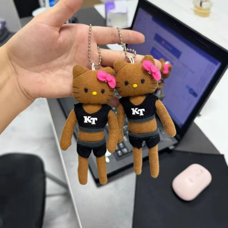 Hello Kitty Keychain Bag Charm Anime Women Accessories Kt Backpack Children Toy Versatile Decoration Kawaii Girl Gift Wholesale