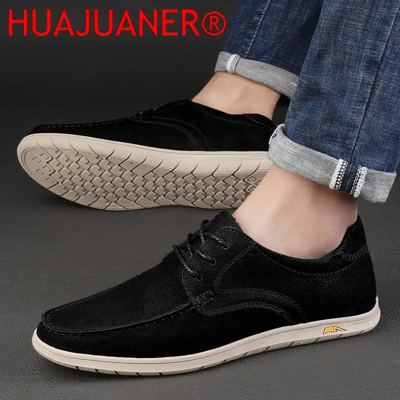 Merk Luxe Heren Casual Schoenen Klassieke Heren Skateboard Schoenen Echt Lederen Skate Schoenen Hoge Kwaliteit Heren Formele Schoenen Veterschoenen