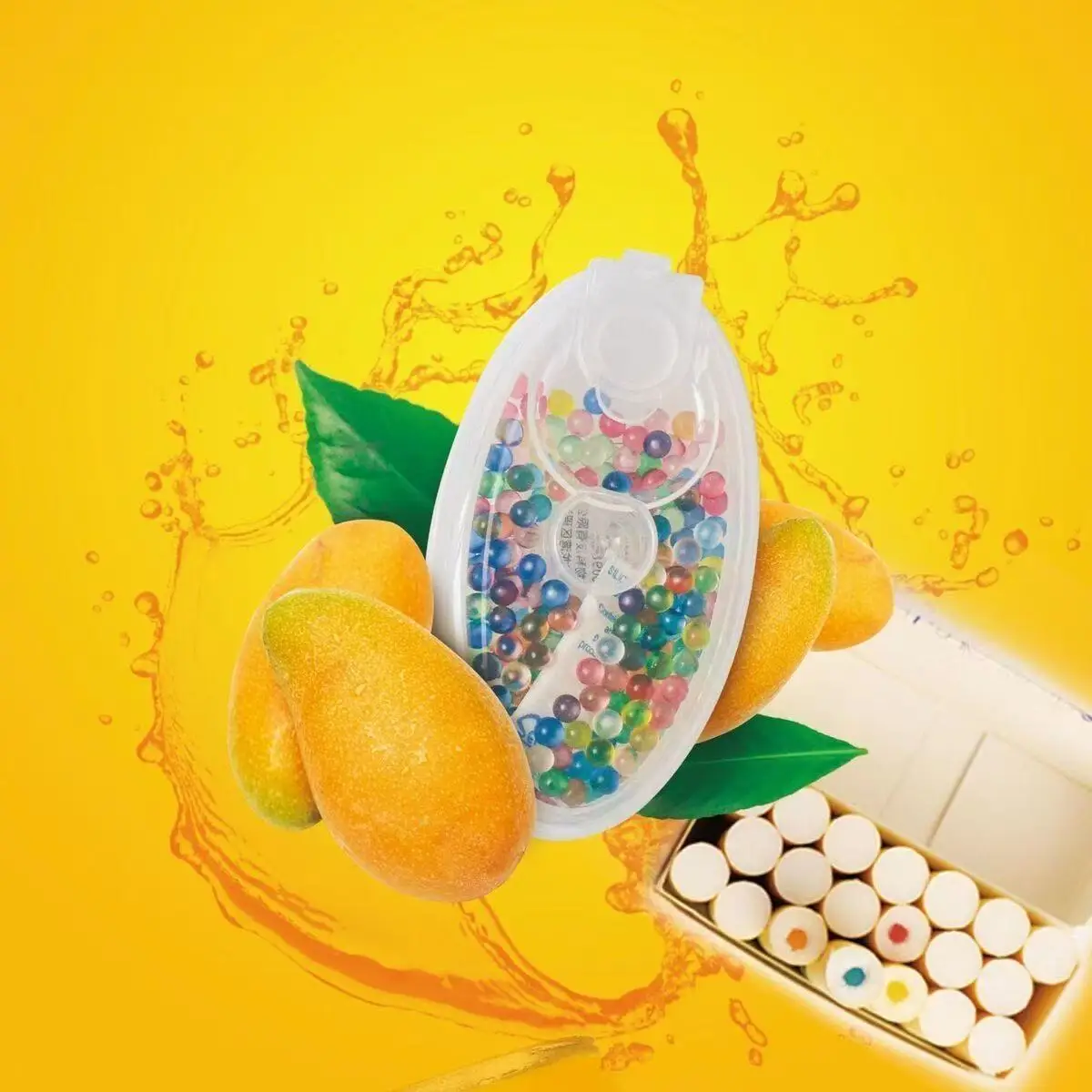 100pcs Cigarette Popping Capsule DIY Mix Fruit taste Smoking Flavors Beads Portable with pusher box Push Tool Smoking Gadgets