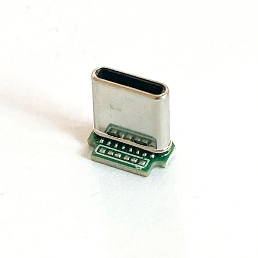 1PCS  Type - c plug USB3.1 male head vertical mounting board L=9.5 stretch strip PCB board data function
