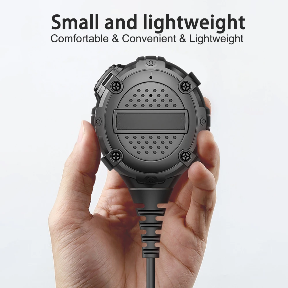 Suitable for Baofeng UV5R/888S Walkie Talkie Handheld Microphone Dustproof and Noise Resistant Microphone K-type Interface