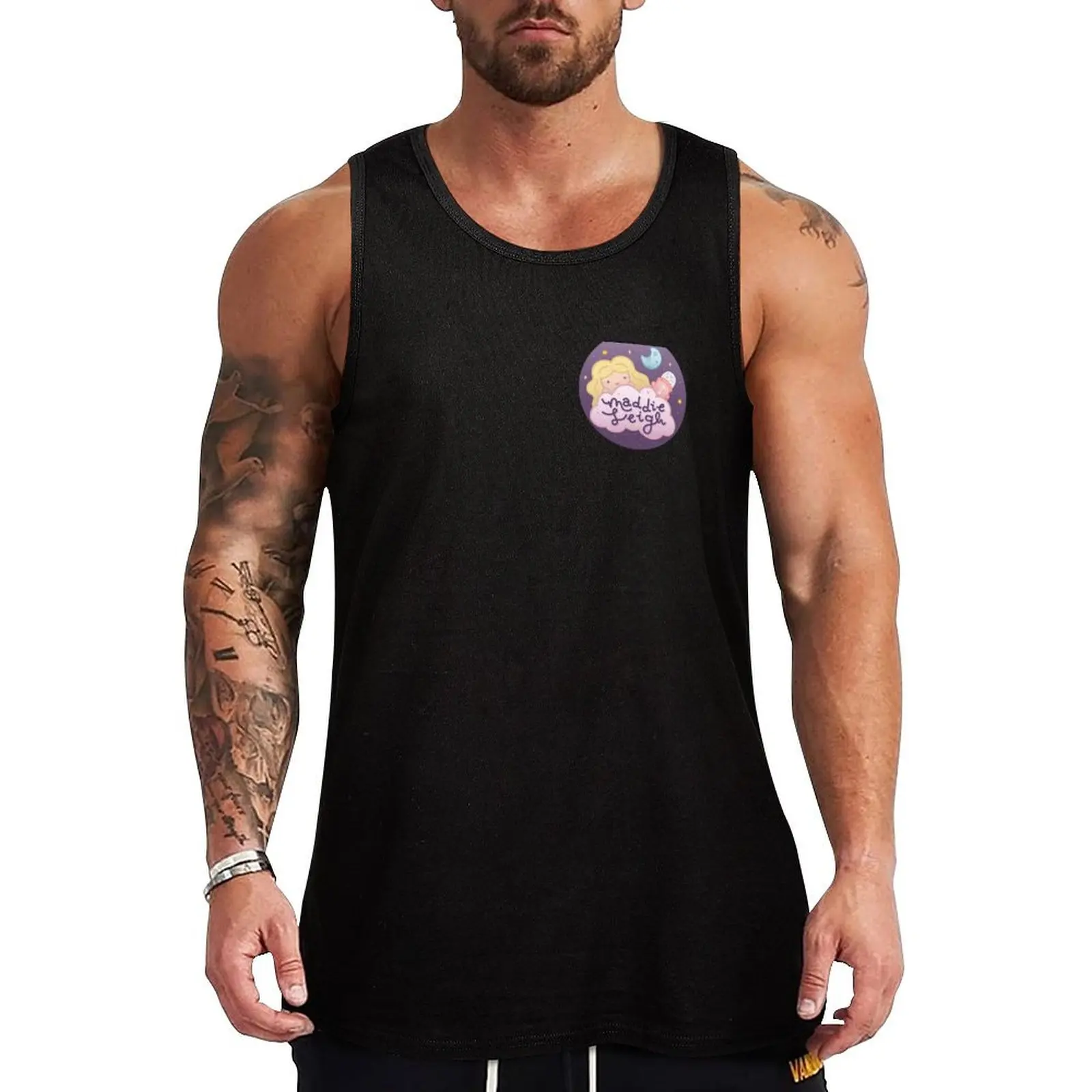 Maddie Leigh ASMR Logo Tank Top sports clothes for men mens gym clothes