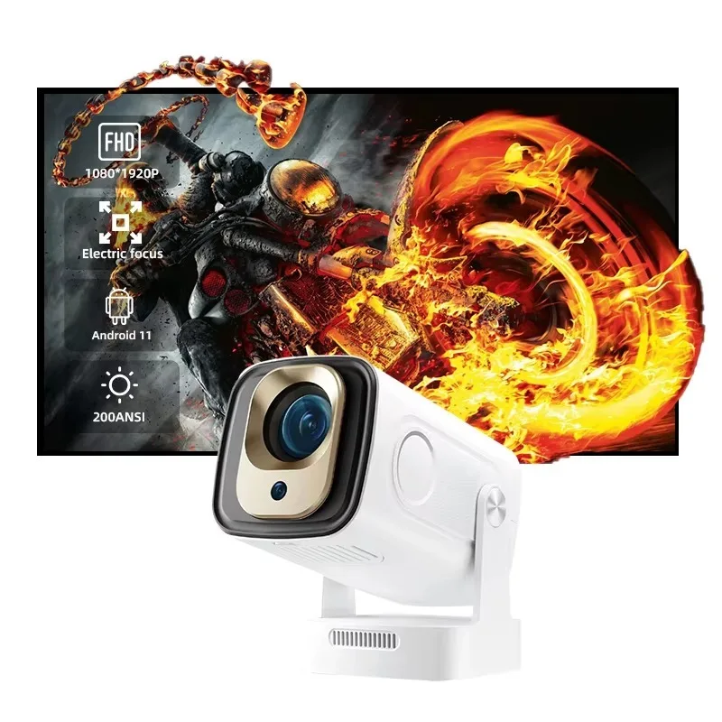 

New Design Wholesale HY260PRO 3D Android 200 Ansi Auto Focus Portable 1080P Smart TV WIFI Home Projector