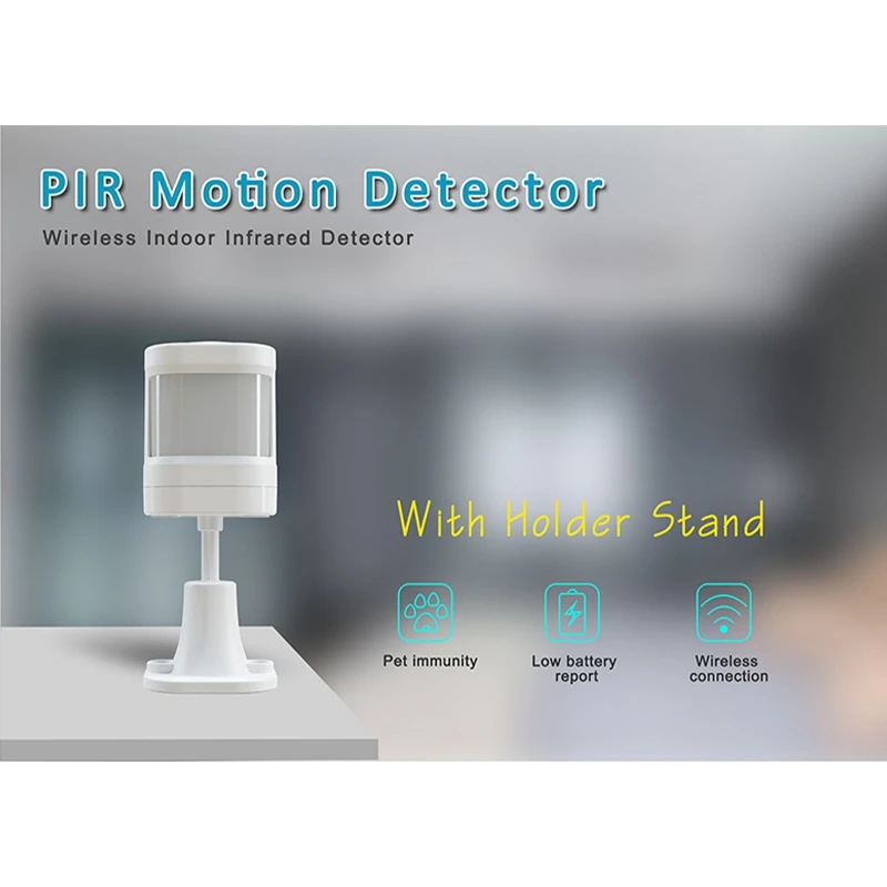 Detektor inframerah P20 433MHz nirkabel, detektor gerakan PIR dalam ruangan untuk sistem Alarm keamanan rumah GSM WIFI 2 buah