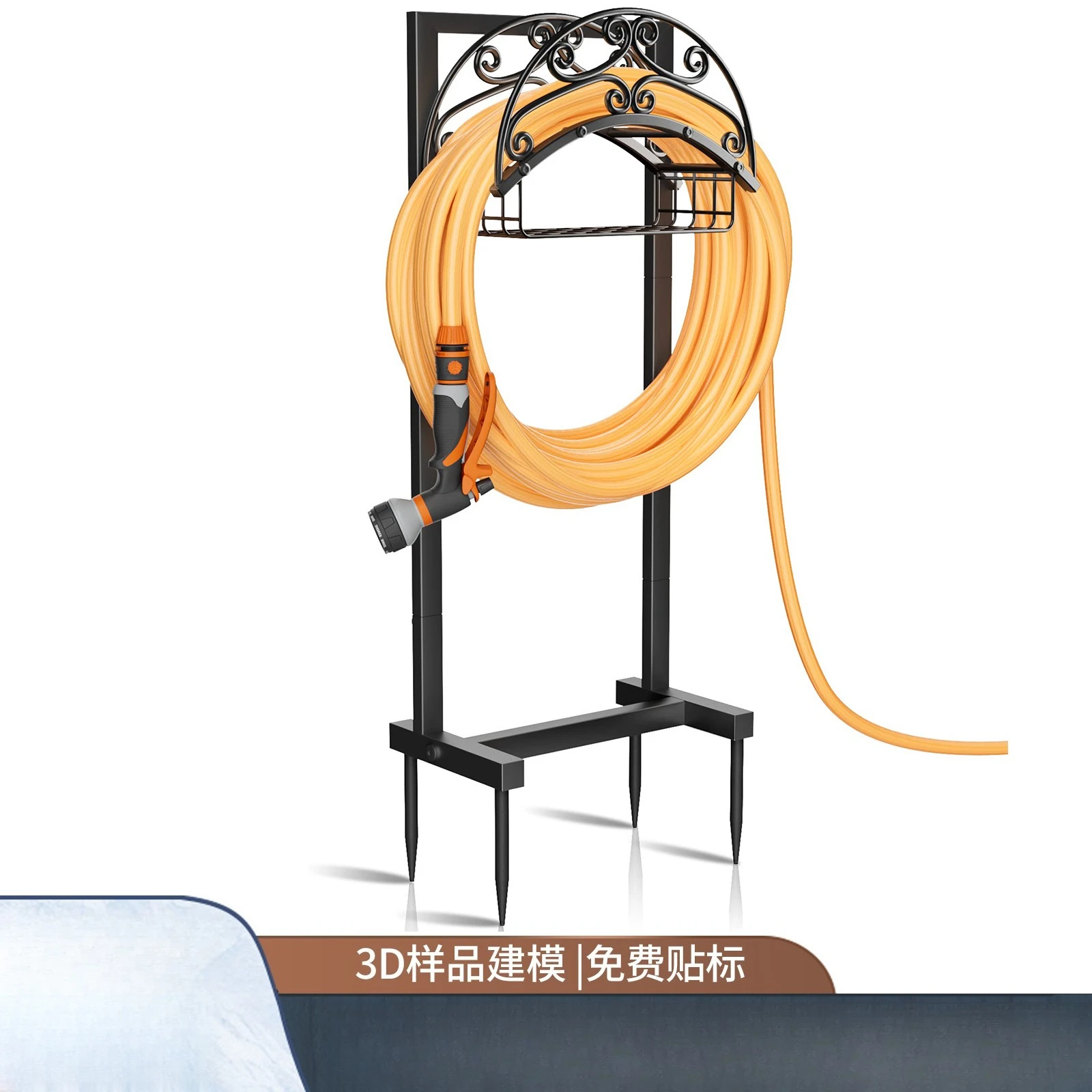 

Cross border water pipe storage rack courtyard garage water pipe placement storage rack garden water pipe storage bracket