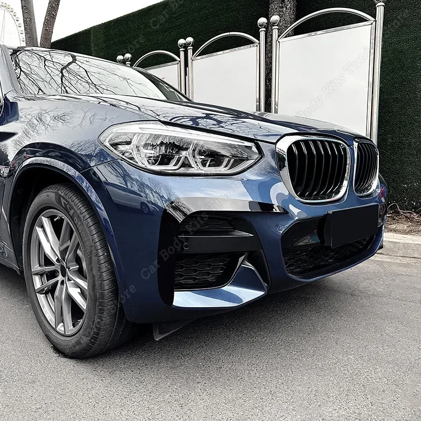 Separador de labio del alerón lateral del parachoques delantero para BMW X3 X4 X5 G01 G02 G05 M Sport 2018-2023 marcos de lámpara antiniebla rejilla