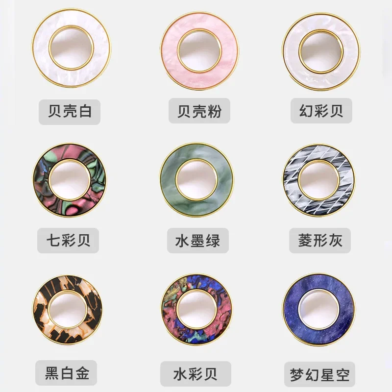 Creative Brass Drawer Handle Personalized Circular Shell Cabinet Furniture Handle Gold Wardrobe Door Children\'s Room Handle
