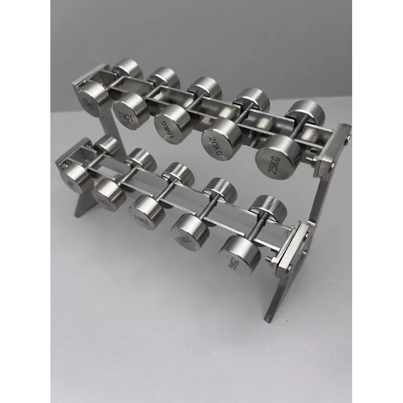 Mini Metal Dumbbell Rack Desktop Display Model Fitness Equipment Sample Decoration For Enthusiasts Home Gym Ornament Small