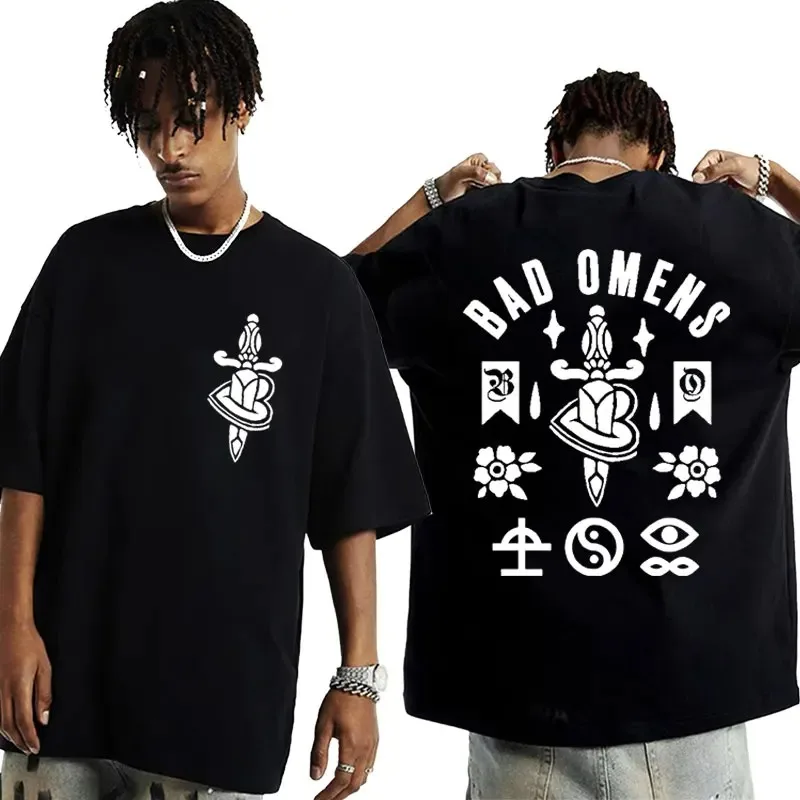 Bad Omens Band Love Killer T Shirt A Tour of The Concrete Jungle Tour 2023 Print T-shirt Men's Women Hip Hop Oversized Tees Tops