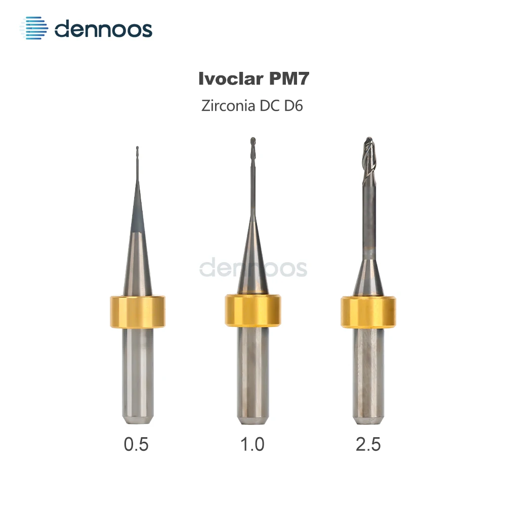 Dental-Zirkonoxid-Fräser D3/D4 mit DC-Beschichtung für alle Marken wie Amann/Sirona/ARUM/UP3D/Zirkonzahn/Roland/Yureca – Detail 4