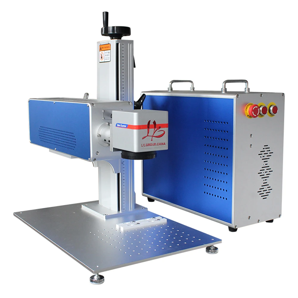 DAVI 40W 60W LY Radiofrequenza RF CO2 Macchina per marcatura laser per tubi metallici per legno non metallo Carta in pelle acrilica Marchio rapido