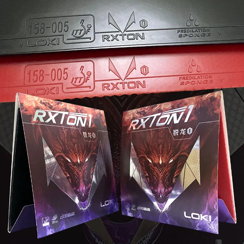 

LOKI RXTON 1 Table Tennis Rubber Sticky Ping Pong Rubber Sheet with Pre Tuned Kunlun Sponge 2.1mm for 40+ Ball Control
