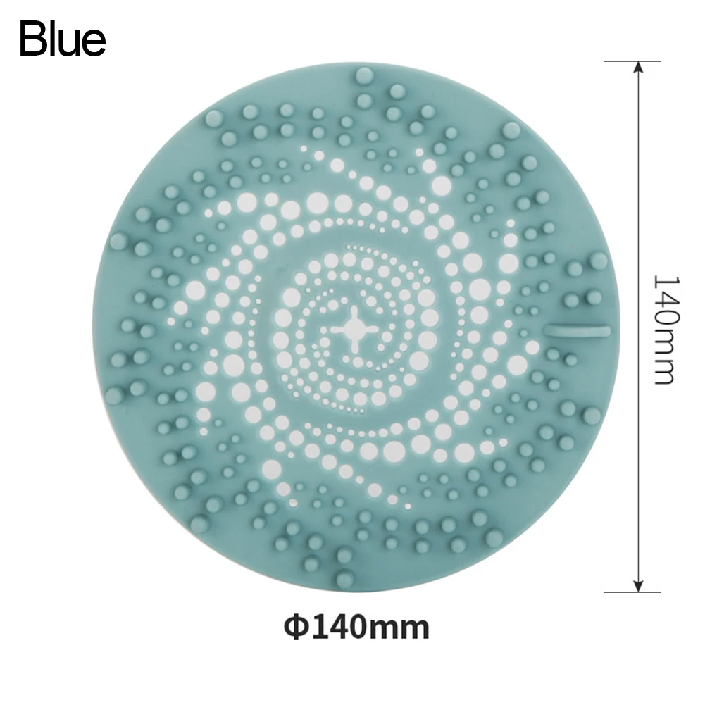 Filter Ground Drain Cover Hair Catching Hair Filter Screen In Kitchen Plastic Anti Blocking Silicone Drain Strainer