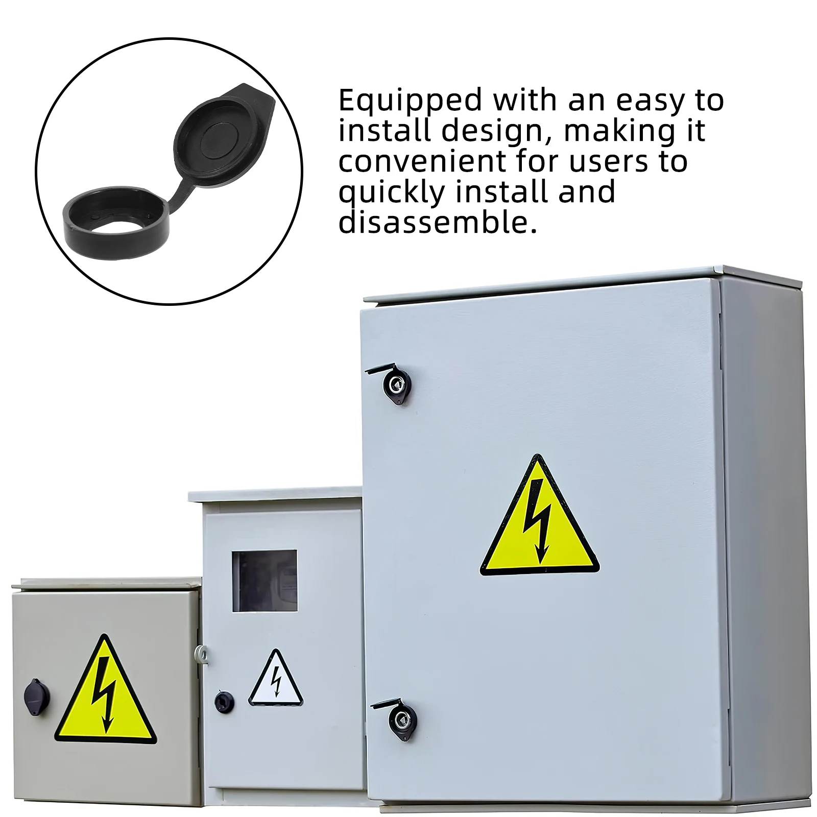 6 Pcs Charge Waterproof Cover Baby Plastic Rainproof Distribution Cabinet Protection Caps