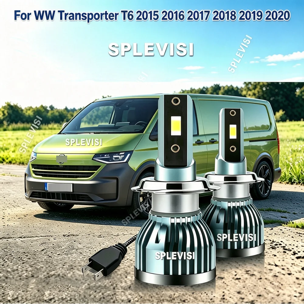 Quiet Operation Stable Performance LED H7 Headlamp Bulbs Main Dipped Beam For VW Transporter T6 2015 2016 2017 2018 2019 2020