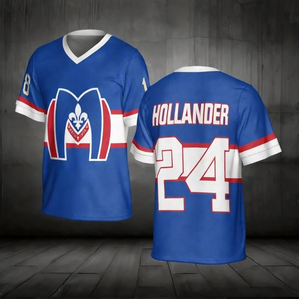 Heated Rivalry Hockey Jersey Ilya Rozanov Shane Hollander Scott Hunter V-neck Short Sleeve T-Shirt Aesthetic Oversized Tee