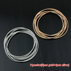 11Pcs/set Memory Spring Wire Bracelets Women Men Fun Bracelet 19MM Length Steel Wrap Bangle Jewelry Accessory