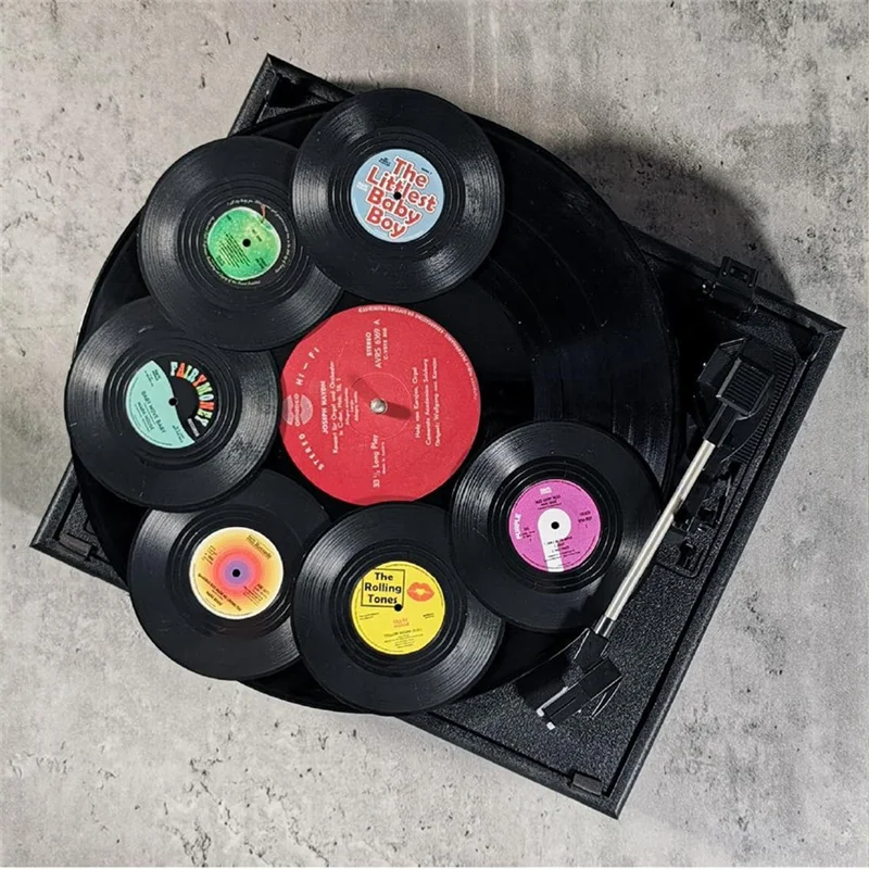 مجموعة قواعد الأقواس المضغوطة العتيقة Y51A مكونة من 6 سجلات من الفينيل لهدايا مضيفة هووسورمينغ 1 #4