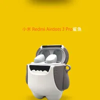 3D Cut Silicone Earphone Case For Redmi Buds 3 Pro / Airdots 3 Pro For Xiaomi Bluetooth Headphones Cartoon Soft Cover With Hook