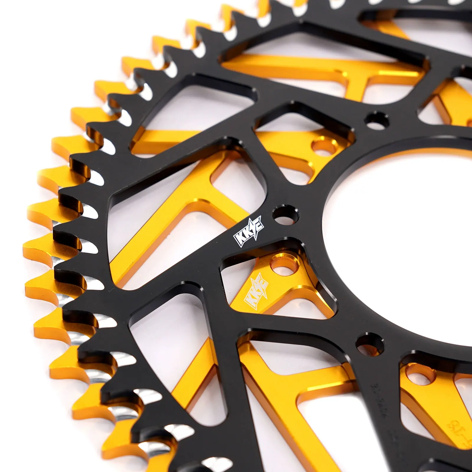 Electric Dirt Bike Parts Custom Self Cleaning Anodized Aluminum Alloy 520 Chain Rear Sprocket 46T-60T for Surron Ultra Bee