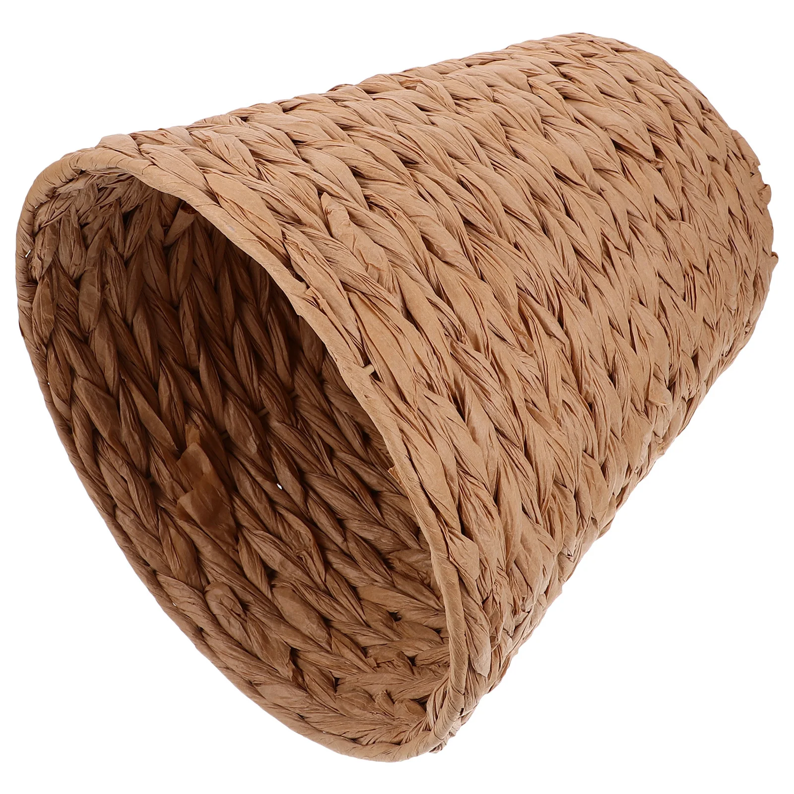 

Woven Rope Storage Basket Paper Rope Handmade Decorative Desktop Organizer Sundries Holder Multipurpose Storage Bin