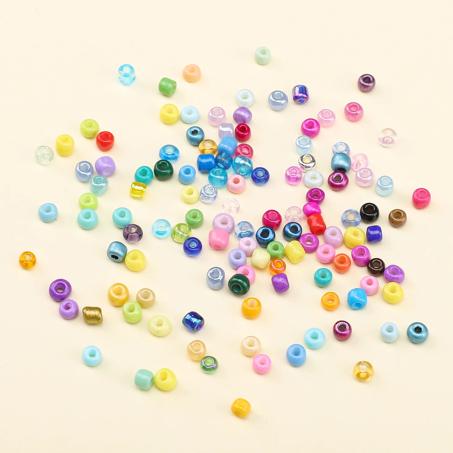 24 Grid Glass Rice Bead Box 3mm Charm DIY Jewelry Creation Bead Jewelry Making Materials Needle and Thread Working Beads