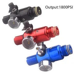 HPA M18*1.5 Scuba Air Tank Pressure Regulator Gas Cylinder Refill Filling Adapter Valve Output 1800PSI For CO2 Station Diving