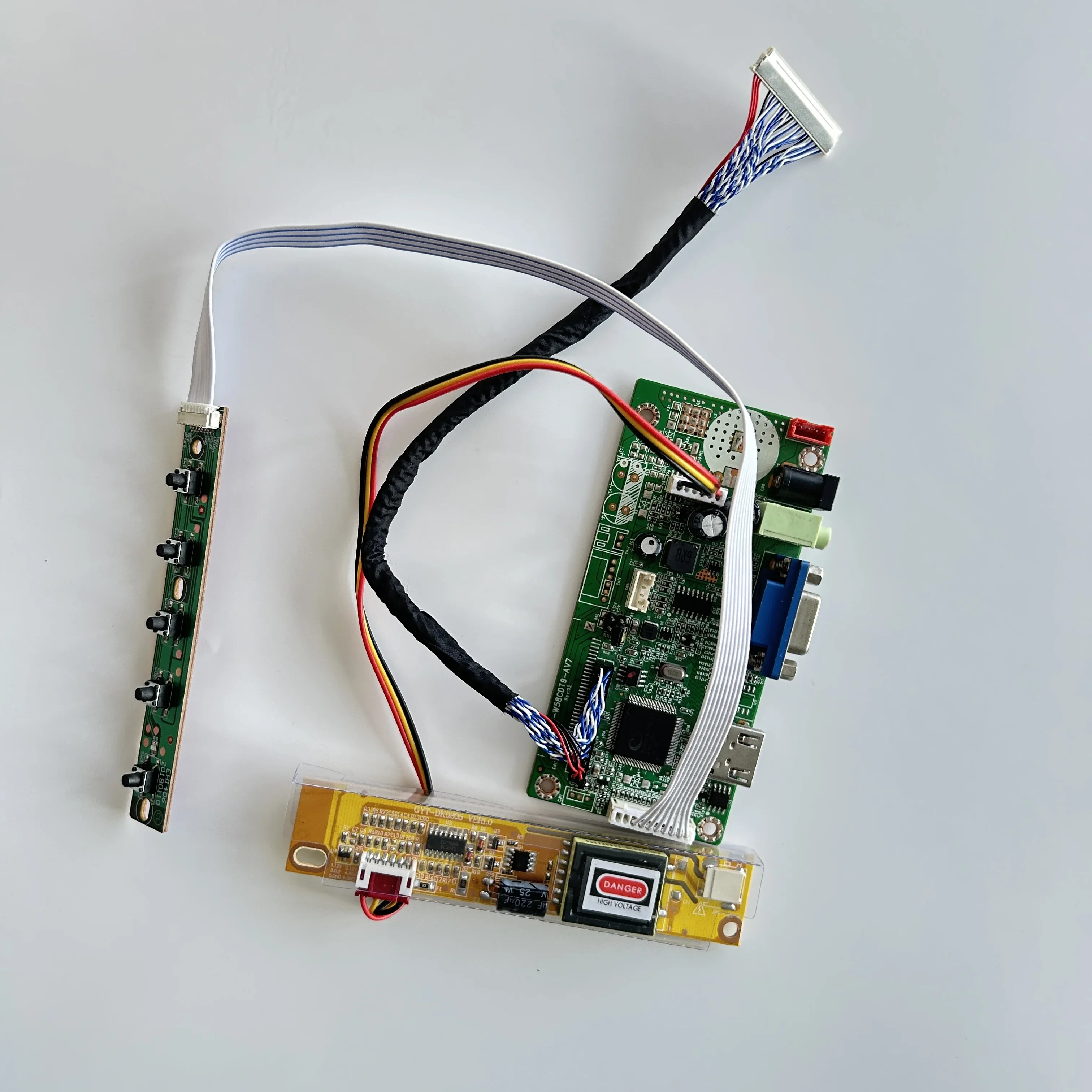 HDMI-Compatible VGA 58C Controller board for QD14TL02 QD14TL02 QDI QD14TL02 1280X800 LCD panel screen monitor DIY 14
