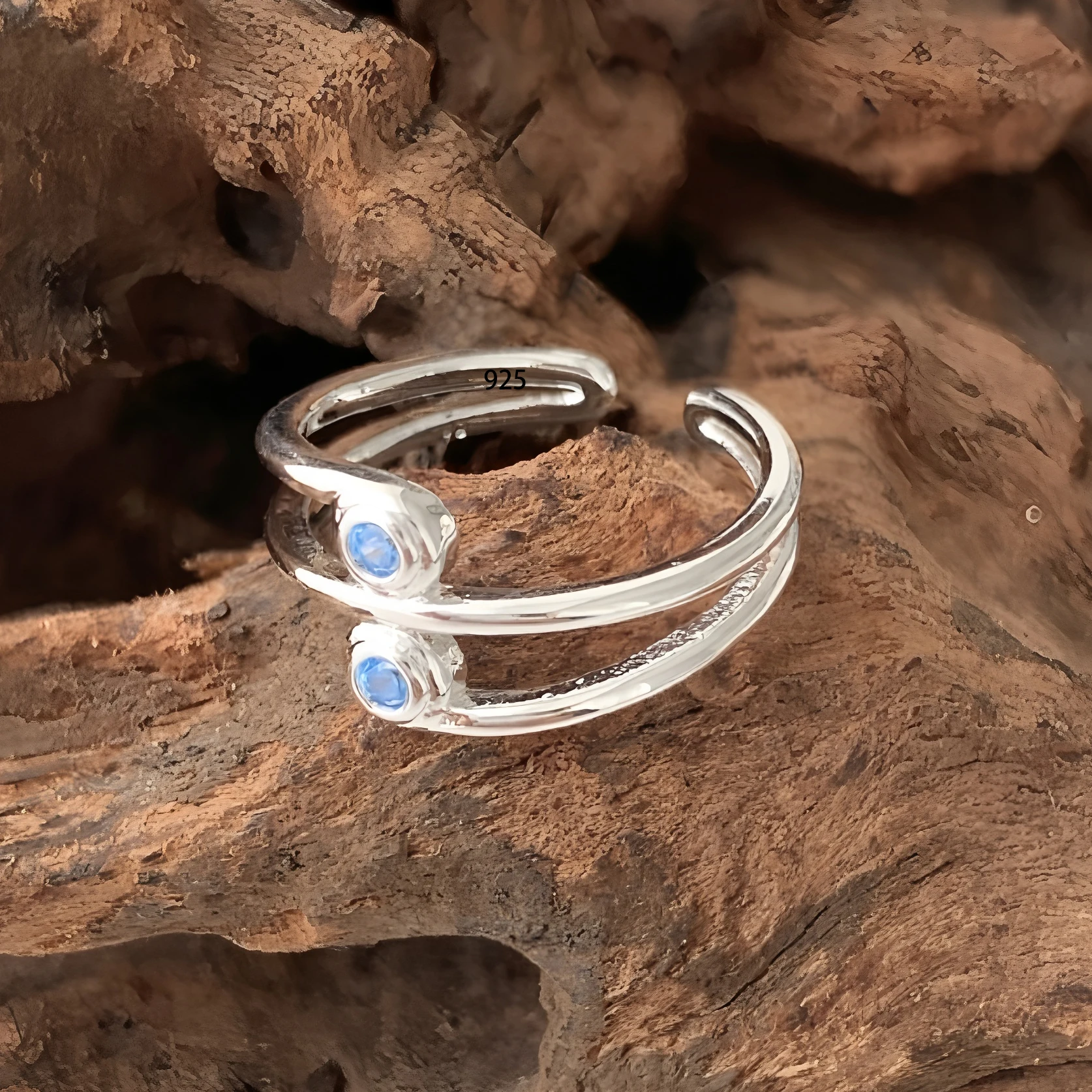 

VENTFILLE 925 Sterling Silver Zircon Ring For Women Multi Layers Fresh Aesthetic Elegant Versatile Jewelry Gift Dropshipping